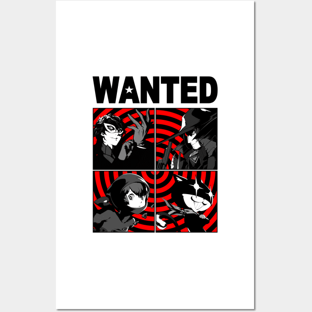 Wanted Poster (Black) Wall Art by Beadams